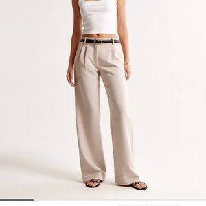 A&F Sloane Low Rise Tailored Wide Leg Pant